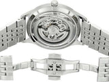 Emporio Armani Meccanico Skeleton Silver Dial Silver Steel Strap Watch For Men - AR1945 Authentic Buy Shop Now
