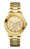 Guess BFF Multifunction Gold Dial Gold Steel Strap Watch for Men - W0231L2 Authentic Buy Shop Now