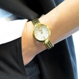 Tissot Flamingo Mother of Pearl White Dial Gold Steel Strap Watch For Women - T094.210.33.111.00 Authentic Buy Shop Now