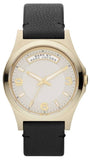 Marc Jacobs Baby Dave Gold Dial Black Leather Strap Watch for Women - MBM1264 Authentic Buy Shop Now