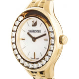 Swarovski Lovely Crystals White Dial Gold Steel Strap Watch for Women - 5242895 Authentic Buy Shop Now