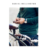 Daniel Wellington Classic Warwick White Dial Two Tone Nylon Strap Watch for Men - DW00100019 Authentic Buy Shop Now