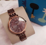 Fossil Jacqueline Brown Dial Brown Steel Strap Watch for Women - ES4275 Authentic Buy Shop Now