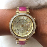 Michael Kors Parker Gold Dial Two Tone Steel Strap Watch for Women - MK6363 Authentic Buy Shop Now