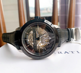 Maserati Automatic Black Dial Black Leather Strap Watch For Men - R8821119007 Authentic Buy Shop Now