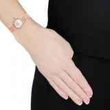 Swarovski Lovely Crystals Mother of Pearl Dial Rose Gold Steel Strap Watch for Women - 5261496 Authentic Buy Shop Now