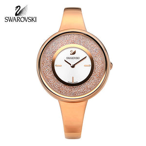 Swarovski Crystalline Bracelet White Dial Rose Gold Steel Strap Watch for Women - 5269250 Authentic Buy Shop Now