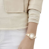 Swarovski Crystalline Bracelet White Dial Rose Gold Steel Strap Watch for Women - 5269250 Authentic Buy Shop Now