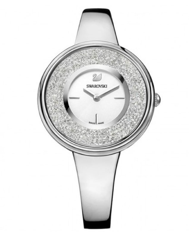 Swarovski Crystalline Pure Silver Dial Silver Steel Strap Watch for Women - 5269256 Authentic Buy Shop Now