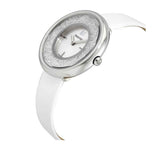 Swarovski Crystalline Pure White Dial White Leather Strap Watch for Women - 5275046 Authentic Buy Shop Now