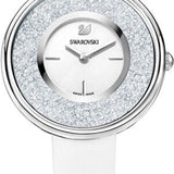 Swarovski Crystalline Pure White Dial White Leather Strap Watch for Women - 5275046 Authentic Buy Shop Now