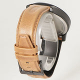 Armani Exchange Hampton Chronograph Green Dial Brown Leather Strap Watch For Men - AX2412 Authentic Buy Shop Now