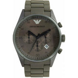 Emporio Armani Sportivo Chronograph Brown Dial Brown Steel Strap Watch For Men - AR5950 Authentic Buy Shop Now