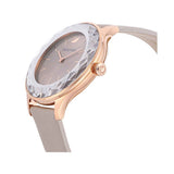 Swarovski Octea Nova Grey Dial Grey Leather Strap Watch for Women - 5295326 Authentic Buy Shop Now