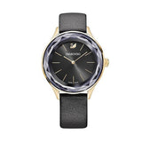 Swarovski Octea Nova Grey Dial Grey Leather Strap Watch for Women - 5295358 Authentic Buy Shop Now