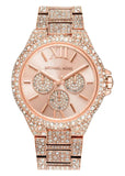 Michael Kors Camille Multifunctional Crystals Rose Gold Dial Rose Gold Steel Strap Watch for Women - MK6961 Authentic Buy Shop Now