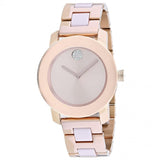Movado Bold Rose Gold Dial Two Tone Steel Strap Watch for Women - 3600639 Authentic Buy Shop Now