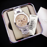 Fossil Perfect Boyfriend Taupe Dial Silver Steel Strap Watch for Women - ES4146 Authentic Buy Shop Now