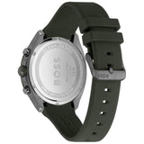 Hugo Boss Velocity Chronograph Green Dial Green Rubber Strap Watch For Men - 1514060 Authentic Buy Shop Now