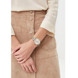 Fossil Carlie Silver Dial Two Tone Steel Strap Watch for Women - ES4342 Authentic Buy Shop Now