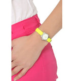 Marc Jacobs Henry White Dial Neon Yellow Rubber Strap Watch for Women - MBM1235 Authentic Buy Shop Now