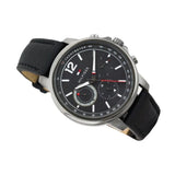 Tommy Hilfiger London Chronograph Grey Dial Black Leather Strap Watch for Men - 1791533 Authentic Buy Shop Now