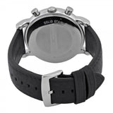 Emporio Armani Classic Quartz Chronograph White Dial Black Leather Strap Watch For Men - AR1807 Authentic Buy Shop Now