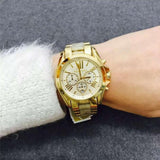 Michael Kors Bradshaw Gold Dial Gold Steel Strap Watch for Women - MK5722 Authentic Buy Shop Now