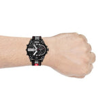 Diesel Mr. Daddy 2.0 Quartz Black Dial Black Nylon Strap Watch For Men - DZ7433 Authentic Buy Shop Now