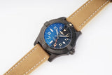 Breitling Avenger Automatic GMT 45 Black Dial Brown Nylon Strap Watch for Men - V32395101B1X1 Authentic Buy Shop Now