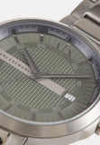 Armani Exchange Hampton Chronograph Grey Dial Grey Steel Strap Watch For Men - AX2135 Authentic Buy Shop Now