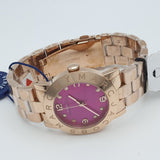 Marc Jacobs Amy Pink Dial Rose Gold Steel Strap Dial Watch for Women - MBM8625 Authentic Buy Shop Now