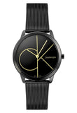 Calvin Klein Minimal Black Dial Black Mesh Bracelet Watch for Men - K3M214X1 Authentic Buy Shop Now