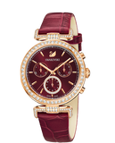 Swarovski Era Journey Red Dial Red Leather Strap Watch for Women - 5416701 Authentic Buy Shop Now