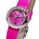 Marc Jacobs Amy Pop Pink Dial Pink Leather Strap Watch for Women - MBM1286 Authentic Buy Shop Now