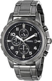 Fossil Dean Chronograph Black Dial Black Steel Strap Watch for Men - FS4721 Authentic Buy Shop Now