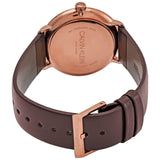 Calvin Klein High Noon Silver Dial Brown Leather Strap Watch for Men - K8M216G6 Authentic Buy Shop Now