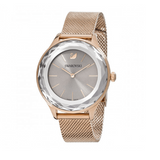 Swarovski Octea Nova Grey Dial Gold Mesh Bracelet Watch for Women - 5451634 Authentic Buy Shop Now