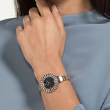 Swarovski Crystal Rose Black Dial Rose Gold Steel Strap Watch for Women - 5484050 Authentic Buy Shop Now