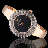 Swarovski Crystal Rose Black Dial Rose Gold Steel Strap Watch for Women - 5484050 Authentic Buy Shop Now