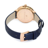 Swarovski Crystal Frost Blue Dial Blue Leather Strap Watch for Women - 5484061 Authentic Buy Shop Now