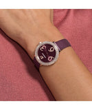 Swarovski Crystal Frost Red Dial Red Leather Strap Watch for Women - 5484064 Authentic Buy Shop Now