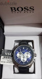 Hugo Boss Driver Blue Dial Black Leather Strap Watch for Men - 1512882 Authentic Buy Shop Now