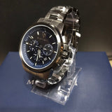 Maserati Successo Chronograph Blue Dial Black Steel Strap Watch For Men - R8873621005 Authentic Buy Shop Now