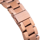 Marc Jacobs Rock Chronograph Mother of Pearl Red Dial Rose Gold Steel Strap Unisex Watch - MBM3251 Authentic Buy Shop Now