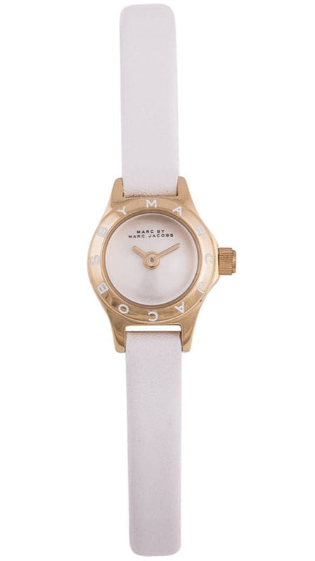 Marc Jacobs Blade White Dial White Leather Strap Watch for Women - MBM1344 Authentic Buy Shop Now