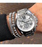 Michael Kors Bradshaw Silver Dial Silver Steel Strap Watch for Men - MK5535 Authentic Buy Shop Now
