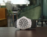 Guess Baguette Crystals Black Dial Black Silicone Strap Watch For Men - GW0208G1 Authentic Buy Shop Now