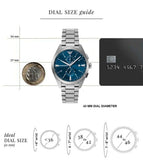 Emporio Armani Claudio Chronograph Blue Dial Silver Steel Strap Watch For Men - AR11541 Authentic Buy Shop Now