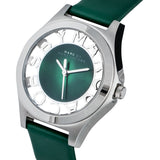 Marc Jacobs Henry Skeleton Green Dial Green Leather Strap Watch for Women - MBM1336 Authentic Buy Shop Now